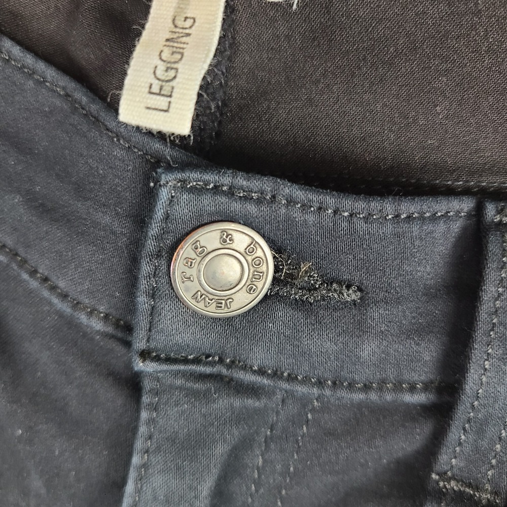Rag Bone Jeans Womens‎ 29 Legging Skinny Wash Black Plush Soft Cotton GC - Picture 7 of 14